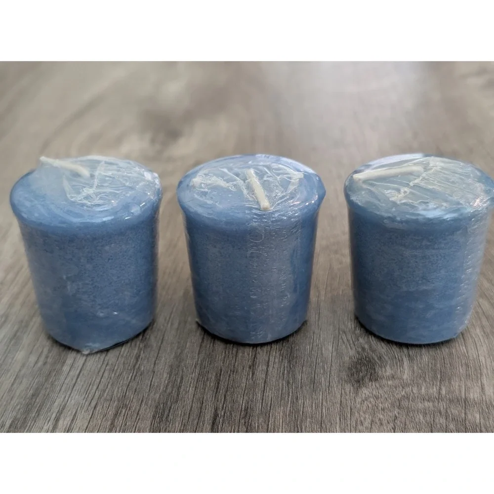 3 Yankee Candle Good Air Odor Eliminating Just Plain Clean Votives 1.75 oz Rare